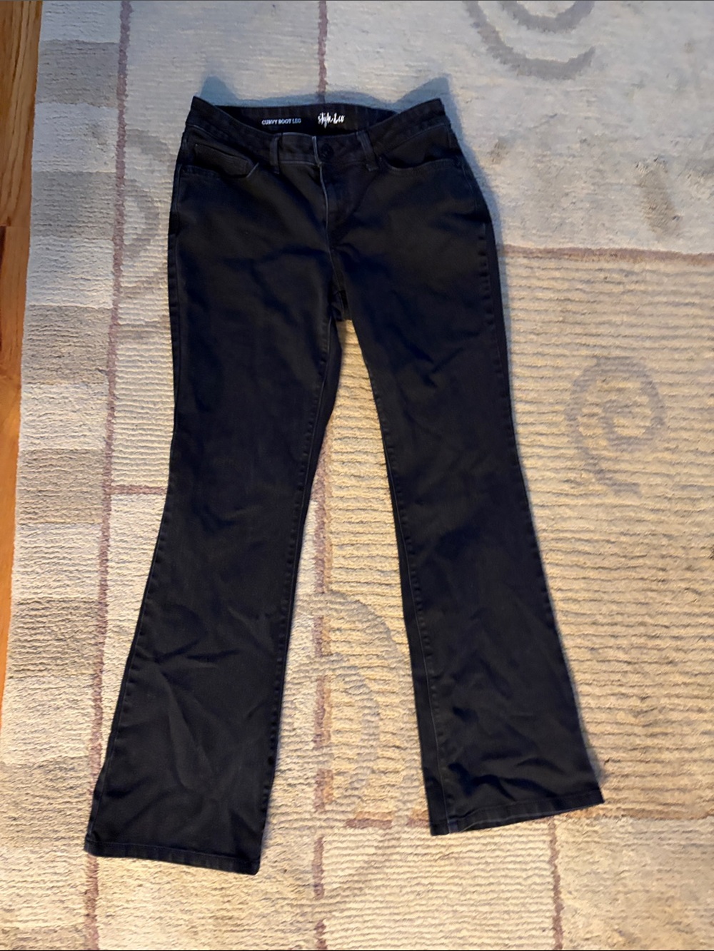 Style & Co. Black Women's Flare Jeans